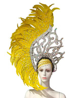 The Stardust Samba Radiance – Elegant Feathered Stage & Carnival Headdress by Stardust Starlets