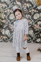 Scattered Dot 3/4 Sleeve Pocket Twirl Dress by Mila & Rose ®