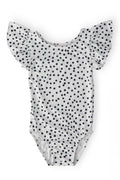 Scattered Dot S/S Flutter Sleeve Leotard by Mila & Rose ®