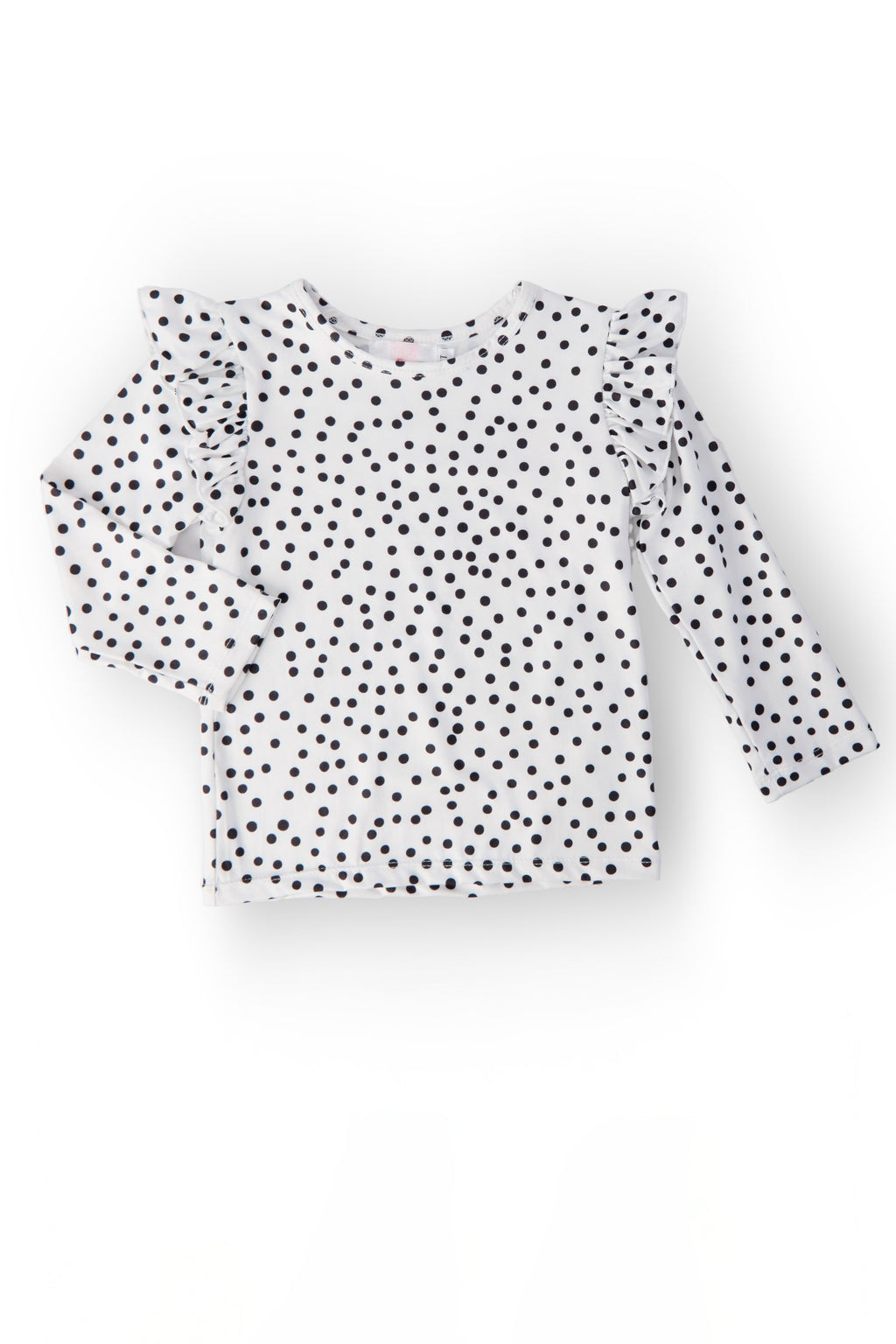 Scattered Dot L/S Ruffle Tee by Mila & Rose ®
