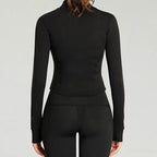 Women's Long Sleeved Fitness Jacket by Femme Fit Activewear