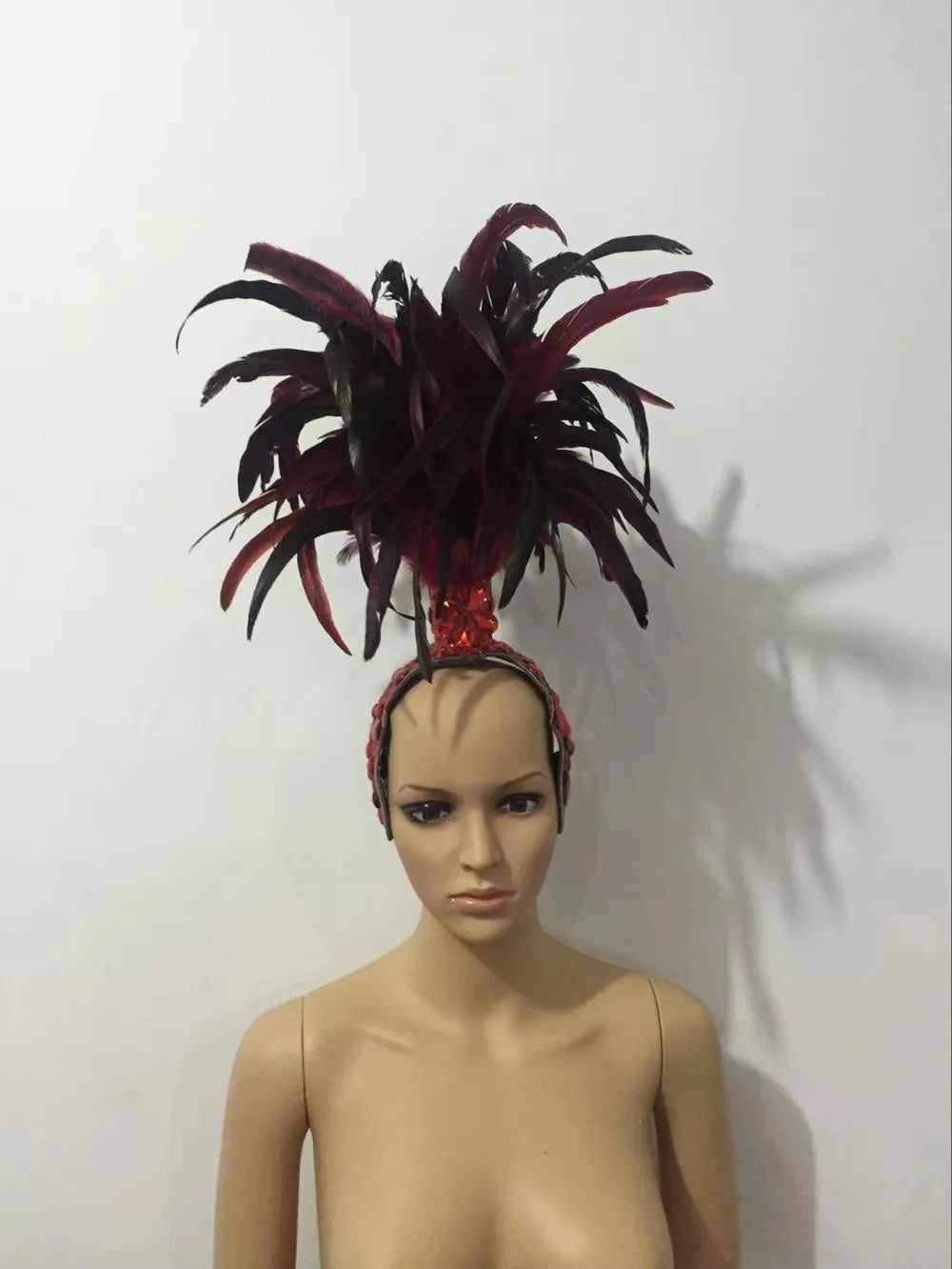 The Stardust Empress – Deluxe Feathered Samba & Carnival Crown by Stardust Starlets