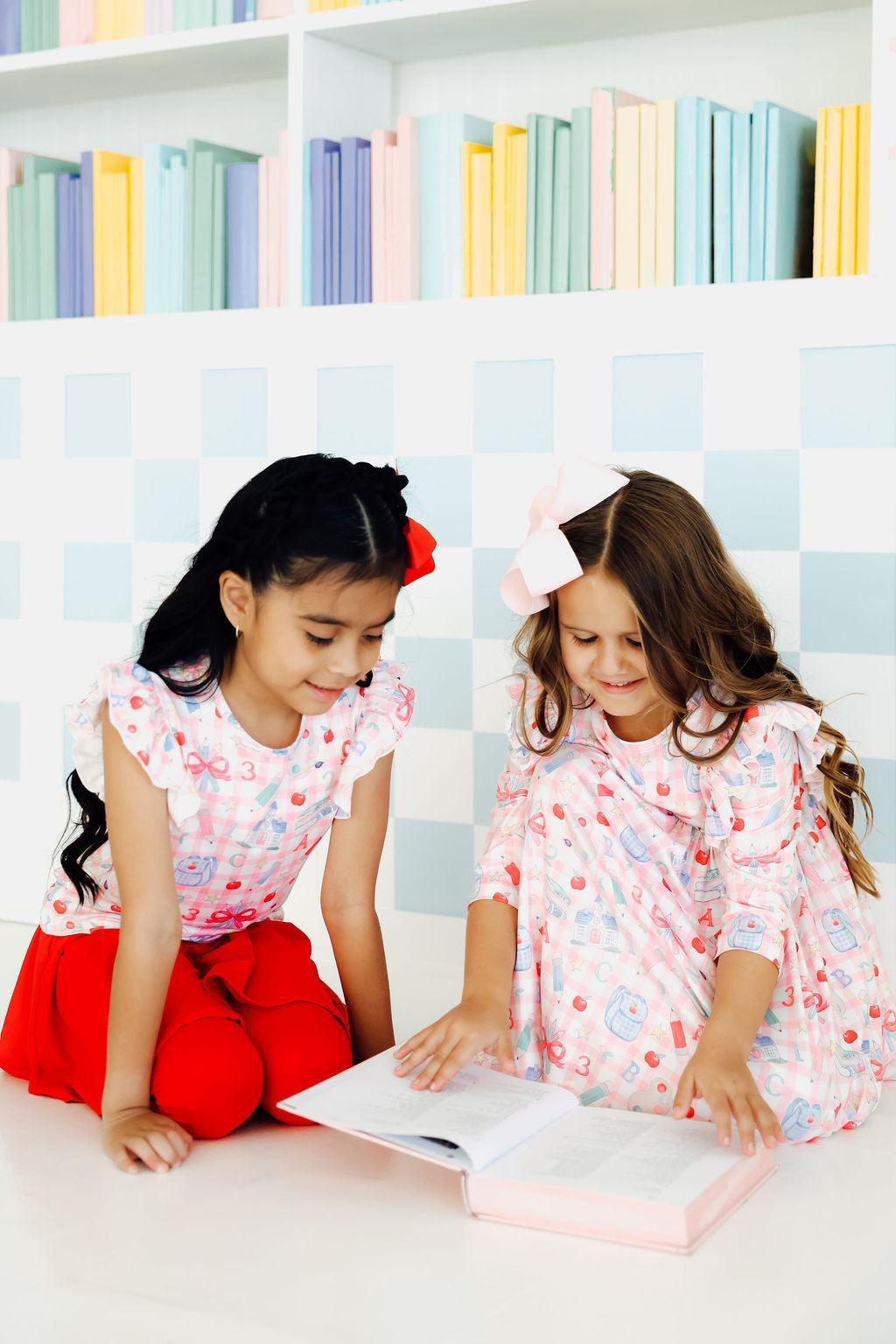 School Days 3/4 Ruffle Twirl Dress by Mila & Rose ®