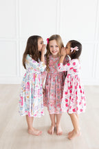 School is Cool 3/4 Sleeve Pocket Twirl Dress by Mila & Rose ®