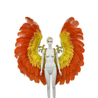 The Stardust Phoenix Wings – Deluxe Feathered Samba Backpiece & Stage Wings by Stardust Starlets