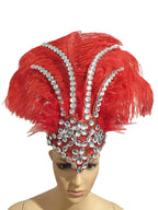 The Stardust Dionysia – Classic Feathered Samba Carnival & Masque Crown by Stardust Starlets