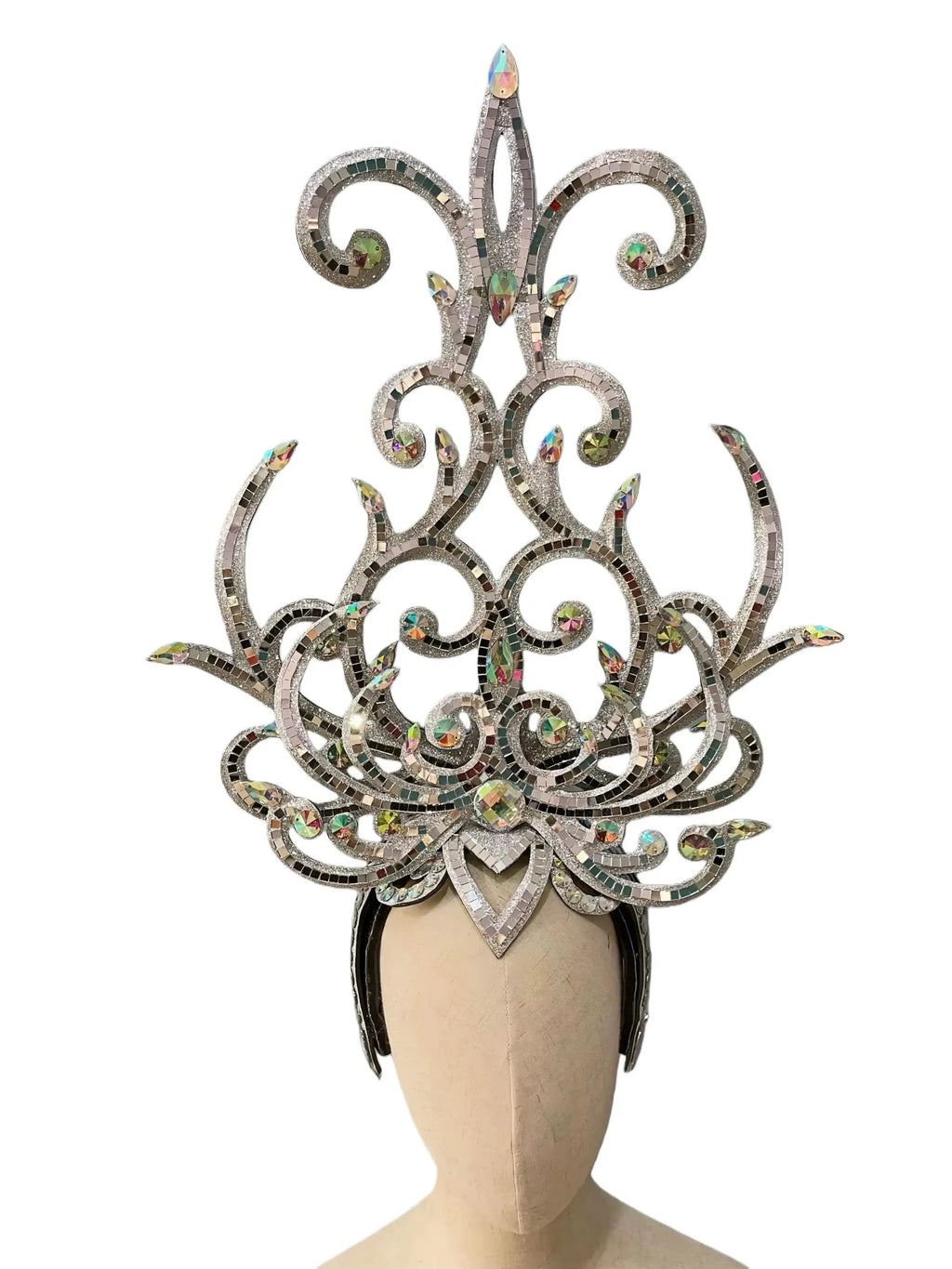 The Stardust Dionysia Masquerade Crown – Carnival & Ball Samba Headdress by Stardust Starlets
