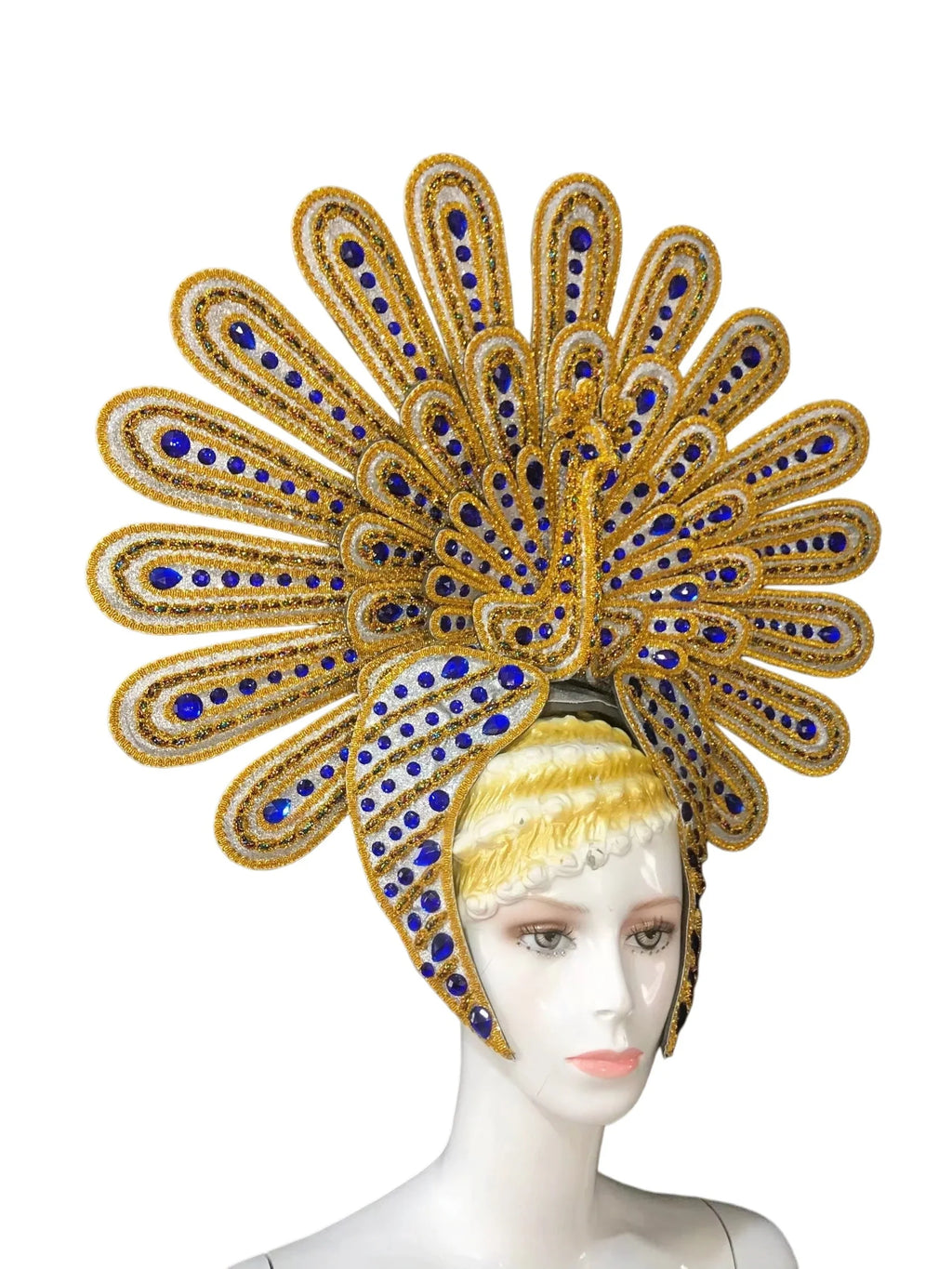 Brazil Rio Spanish Cuba Santiago Havana Venice Dionysia carnival Float Mask dress masque ball costume samba Golden Crown by Stardust Starlets