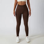Seamless Ribbed Yoga Leggings – Tummy Control Fit by FitiqueFit