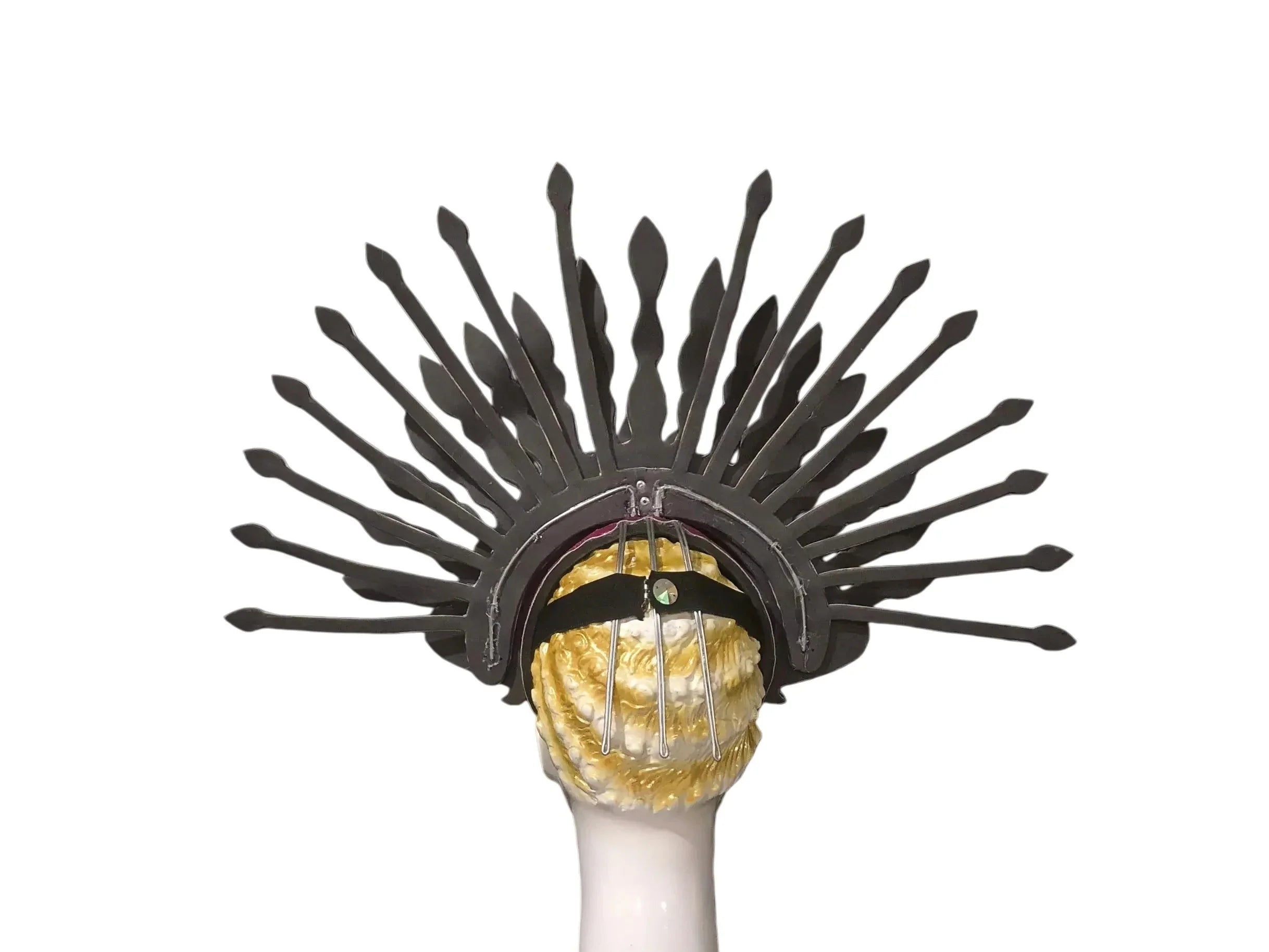 Brazil Rio Spanish Cuba Santiago Havana Venice Dionysia carnival Float Mask dress masque ball costume samba Golden Crown by Stardust Starlets