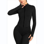 Women's Long Sleeved Fitness Jacket by Femme Fit Activewear