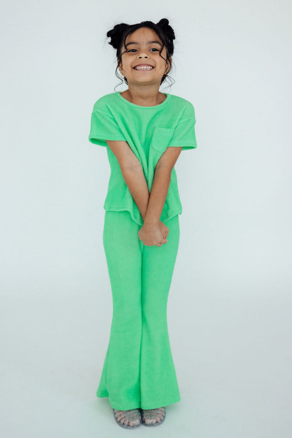 Seafoam Green Scrunchy Bells by Mila & Rose ®