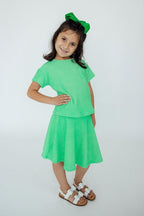 Seafoam Green Scrunchy Twirl Skort by Mila & Rose ®