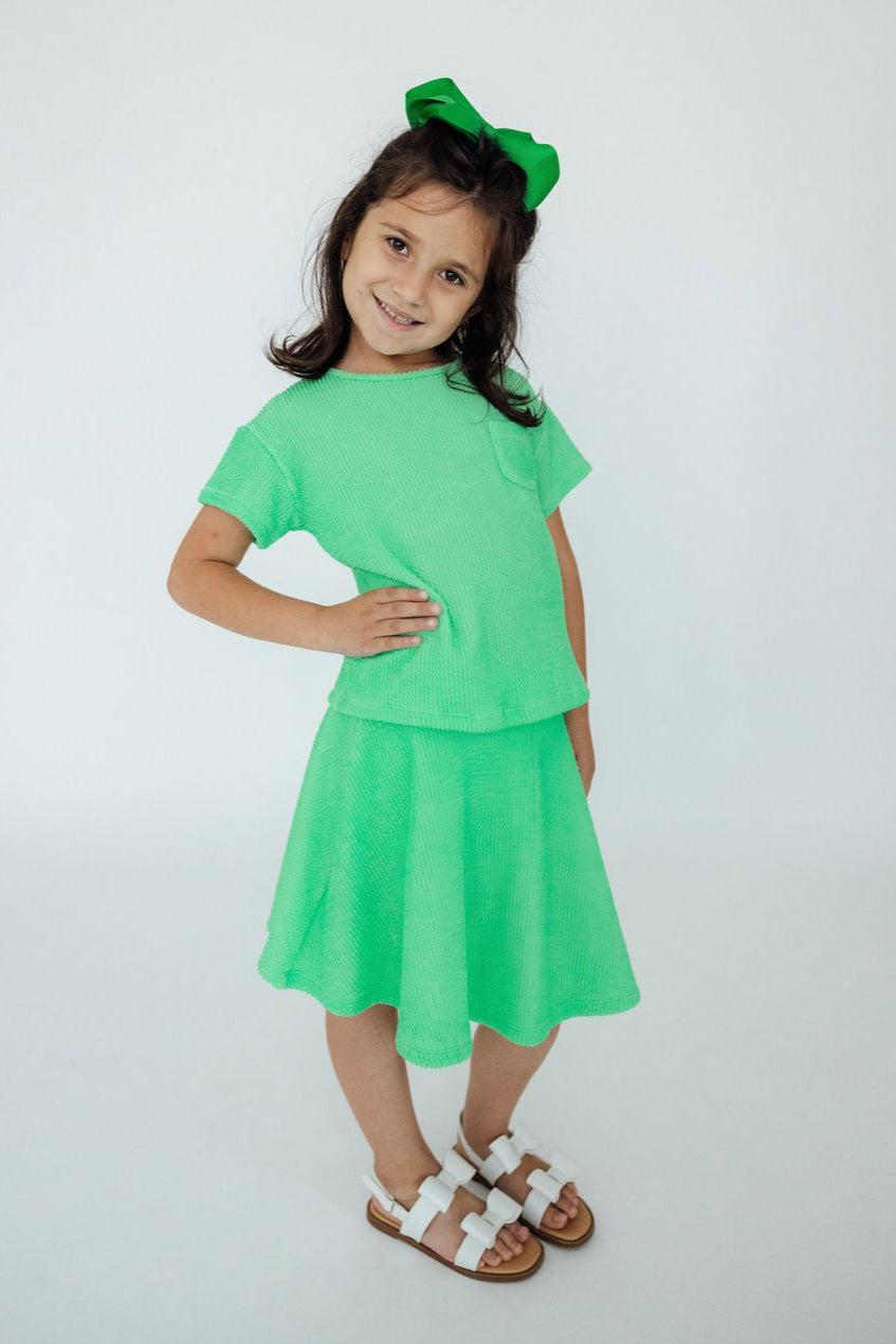 Seafoam Green Scrunchy Twirl Skort by Mila & Rose ®