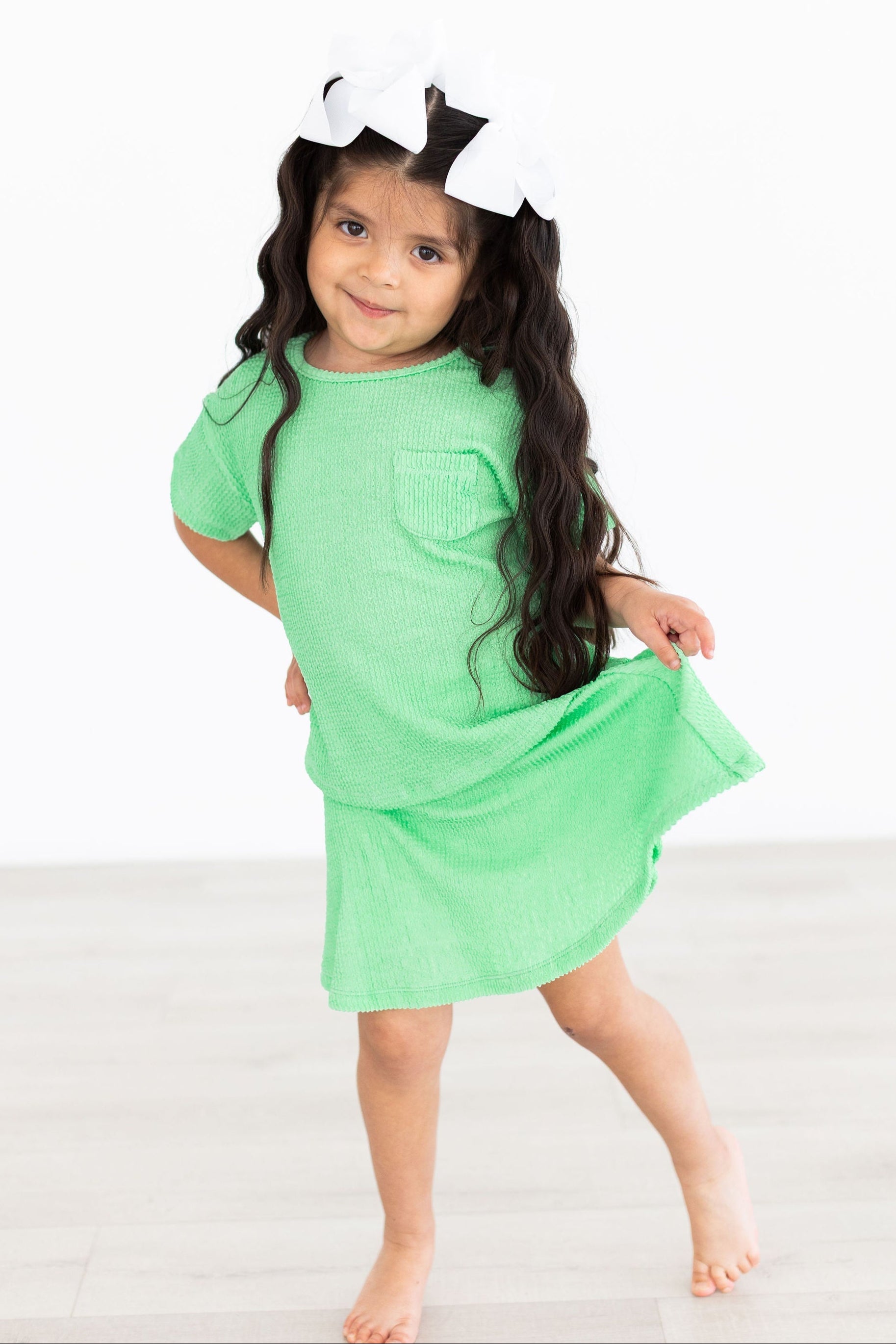 Seafoam Green Scrunchy Twirl Skort by Mila & Rose ®
