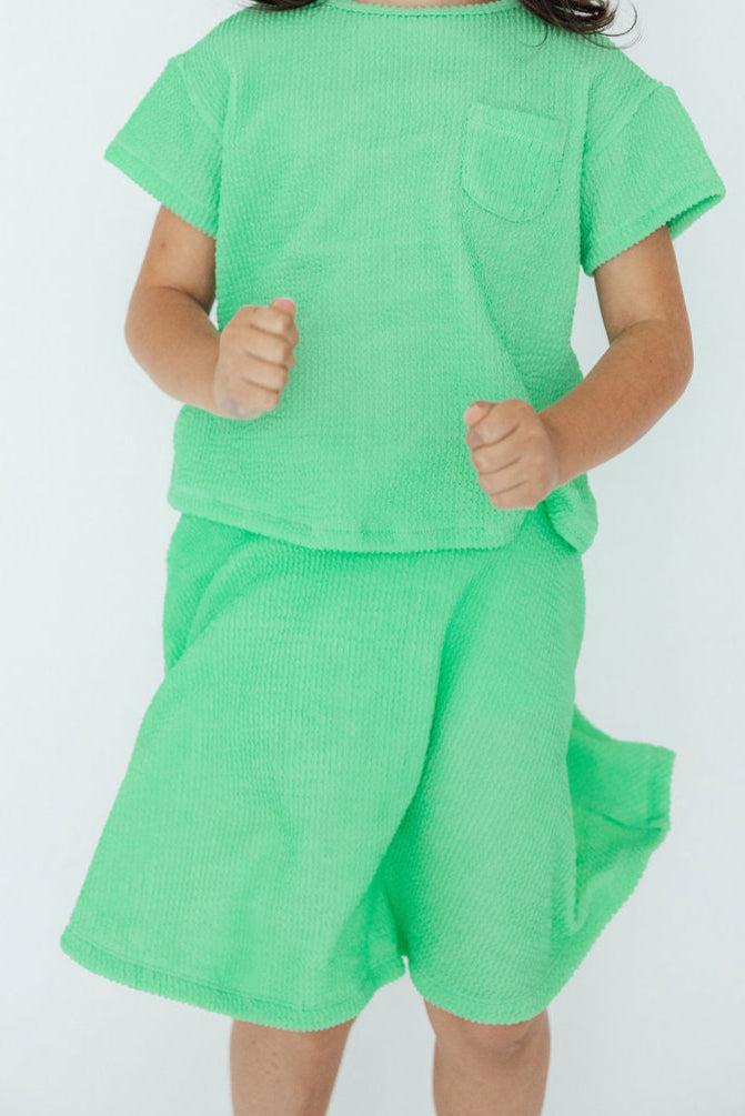 Seafoam Green Scrunchy Twirl Skort by Mila & Rose ®