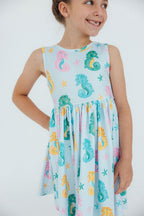 Seahorse Swirl Tank Twirl Dress by Mila & Rose ®