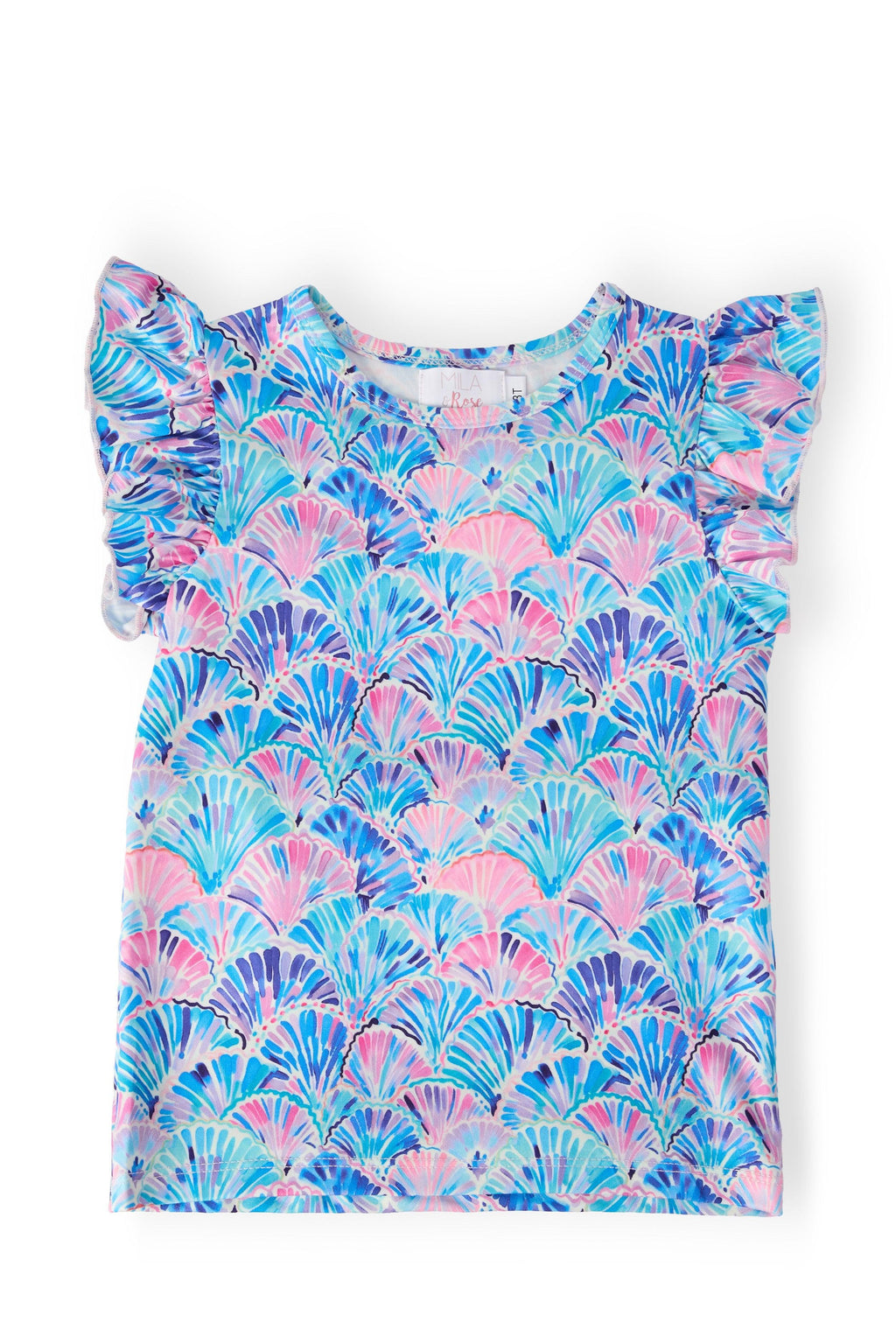 Seaside Shells S/S Ruffle Tee by Mila & Rose ®