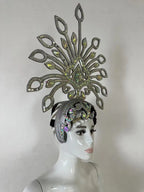The Stardust Dionysia – Silver Starburst Carnival & Masque Ball Crown by Stardust Starlets
