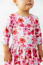 Secret Garden 3/4 Sleeve Twirl Bodysuit by Mila & Rose ®