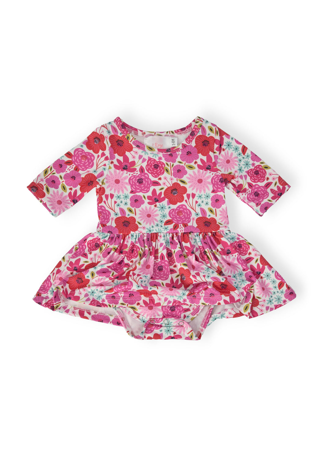 Secret Garden 3/4 Sleeve Twirl Bodysuit by Mila & Rose ®