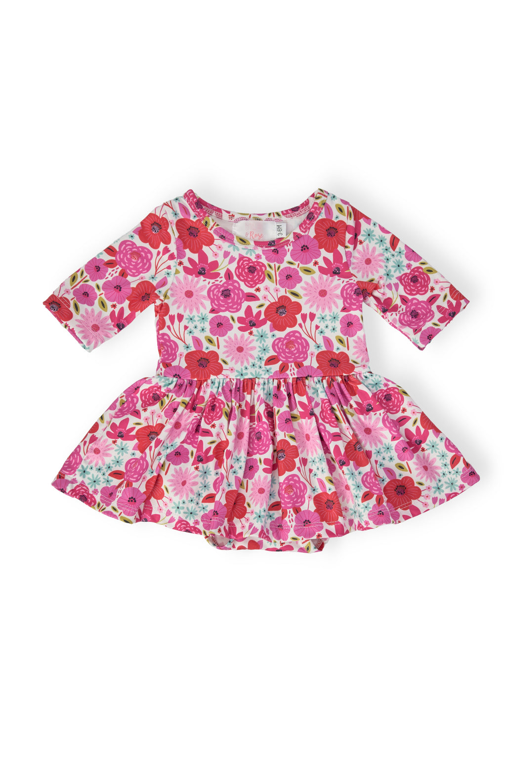 Secret Garden 3/4 Sleeve Twirl Bodysuit by Mila & Rose ®