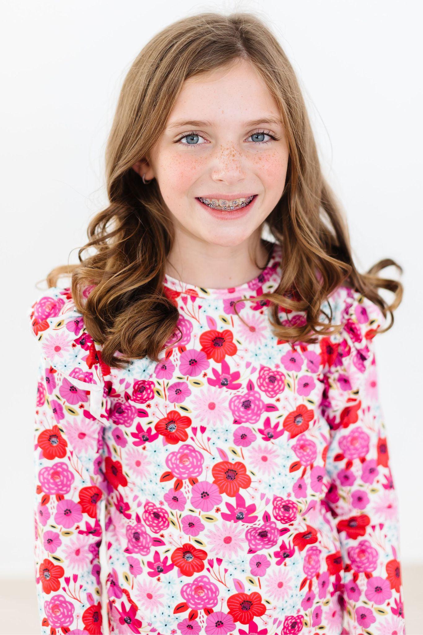 Secret Garden L/S Ruffle Tee by Mila & Rose ®