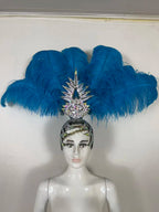 The Stardust Dionysia – Carnival & Samba Feathered Masque Ball Crown by Stardust Starlets