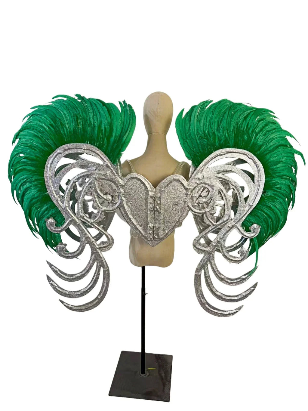 The Stardust Phoenix Wings – Deluxe Feathered Samba Backpiece & Stage Wings by Stardust Starlets