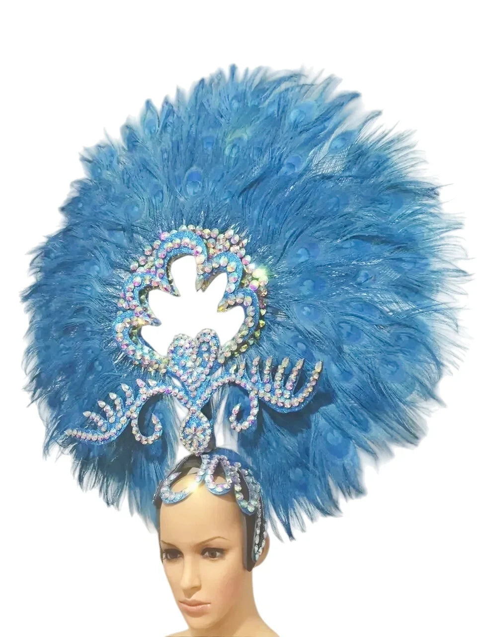 The Stardust Sovereign – Majestic Feathered Samba Carnival Headdress by Stardust Starlets