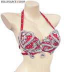 The Stardust Oasis Sirena – Deluxe Crystal & Beaded Belly Dance Bra & Belt 2-Piece Costume Set by Stardust Starlets