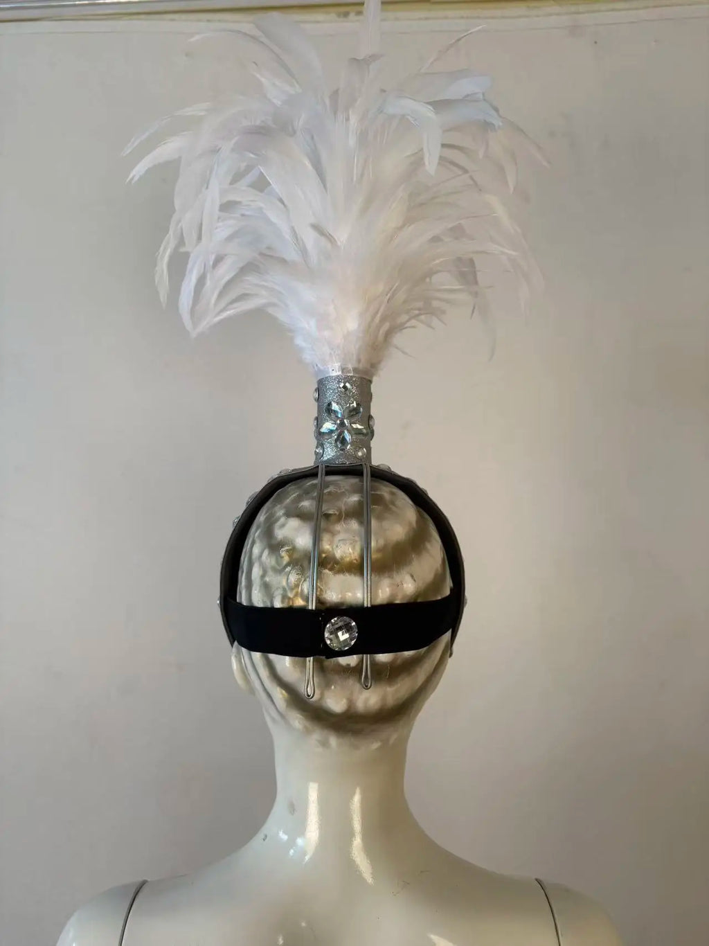 The Stardust Empress – Deluxe Feathered Samba & Carnival Crown by Stardust Starlets