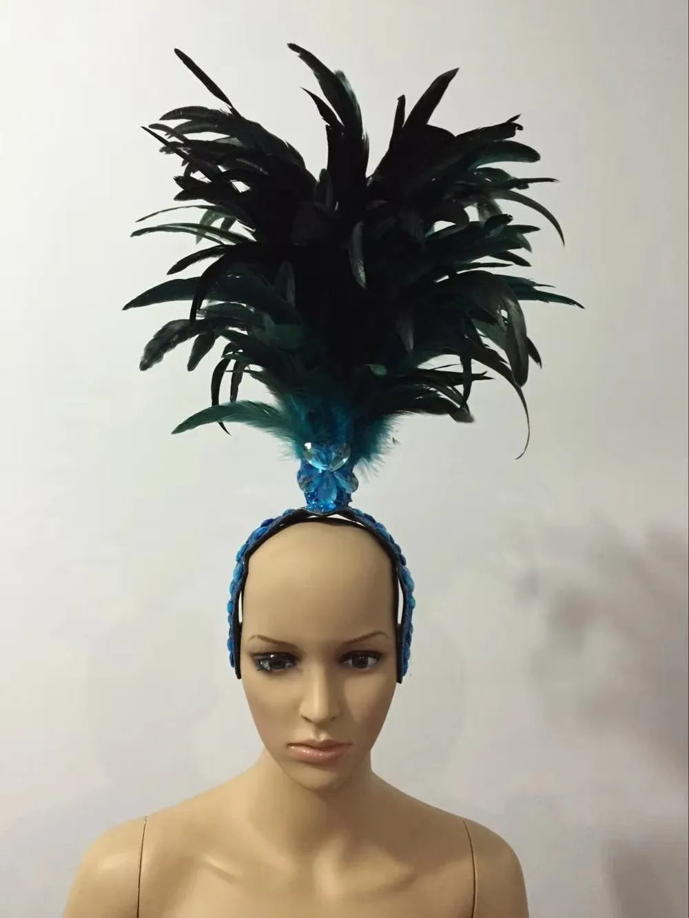 The Stardust Empress – Deluxe Feathered Samba & Carnival Crown by Stardust Starlets