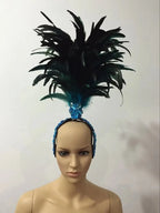 The Stardust Empress – Deluxe Feathered Samba & Carnival Crown by Stardust Starlets
