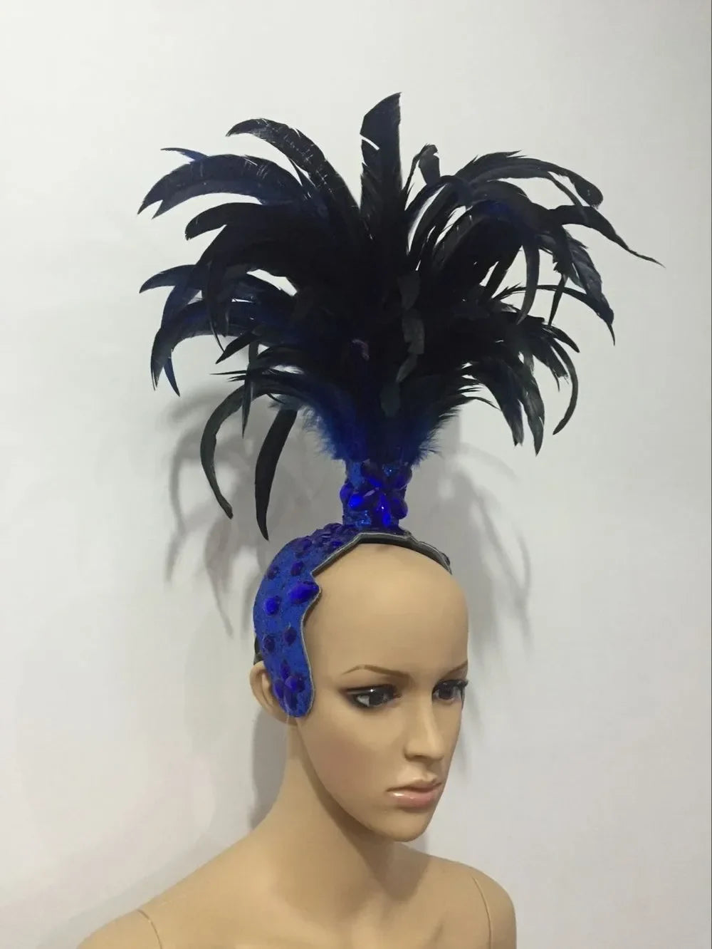 The Stardust Empress – Deluxe Feathered Samba & Carnival Crown by Stardust Starlets