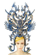 Brazil Rio Spanish Cuba Santiago Havana Venice Dionysia carnival Float Mask dress masque ball costume samba Golden Crown by Stardust Starlets