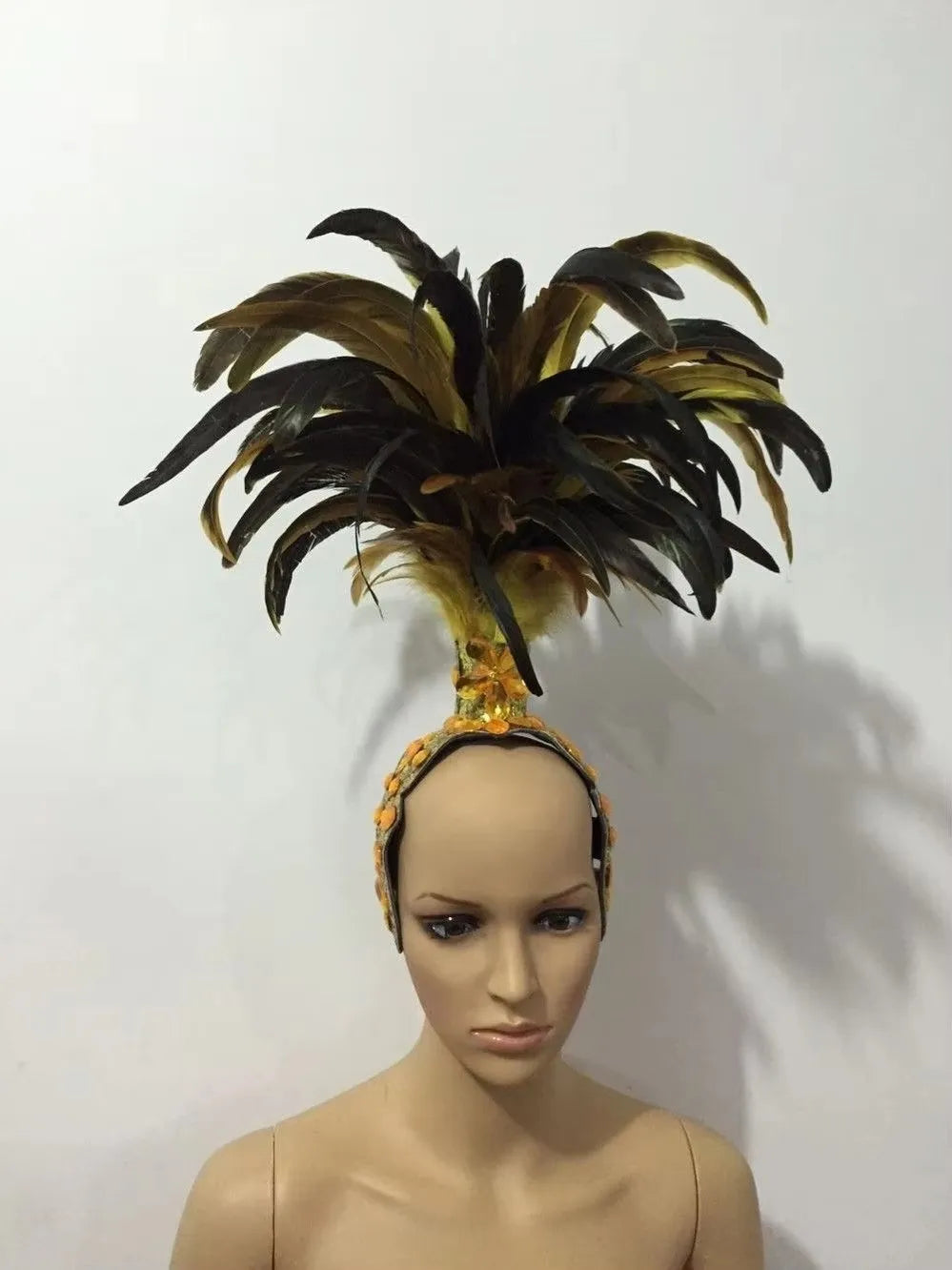The Stardust Empress – Deluxe Feathered Samba & Carnival Crown by Stardust Starlets