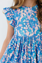 Shimmer & Shine Flutter Sleeve Twirl Dress by Mila & Rose ®