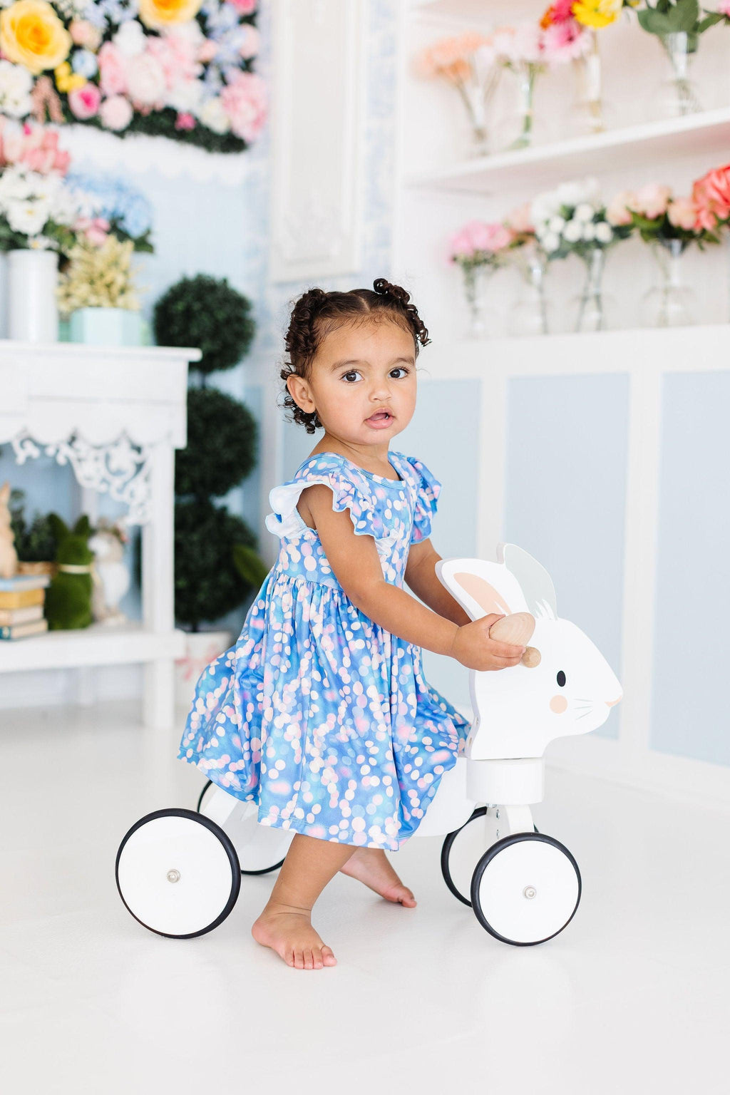 Shimmer & Shine Flutter Sleeve Twirl Dress by Mila & Rose ®