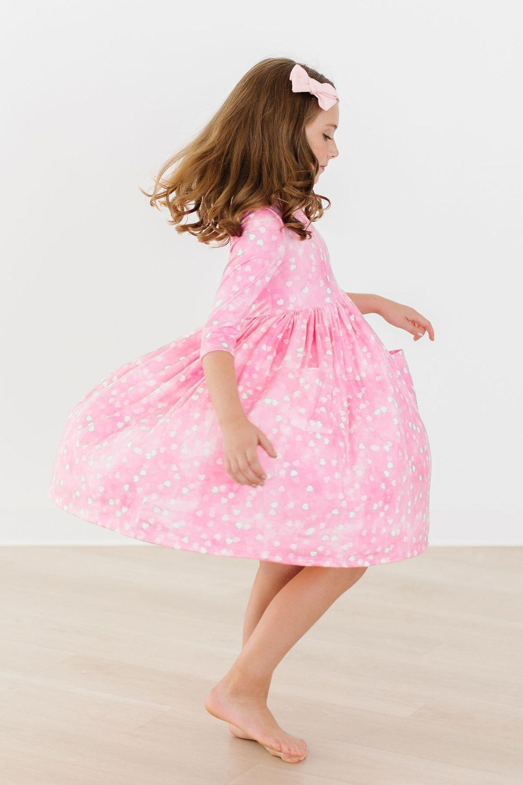 Shine Bright 3/4 Sleeve Pocket Twirl Dress by Mila & Rose ®