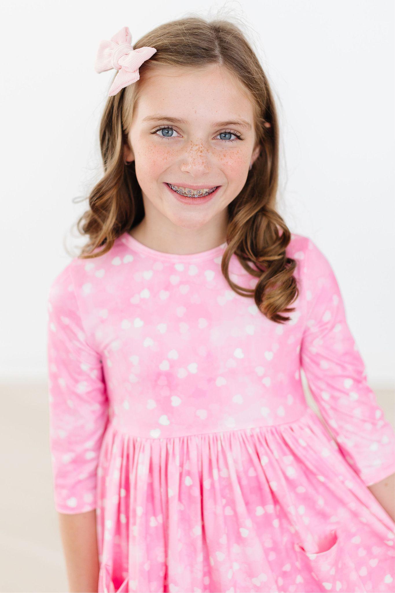 Shine Bright 3/4 Sleeve Pocket Twirl Dress by Mila & Rose ®