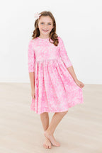 Shine Bright 3/4 Sleeve Pocket Twirl Dress by Mila & Rose ®