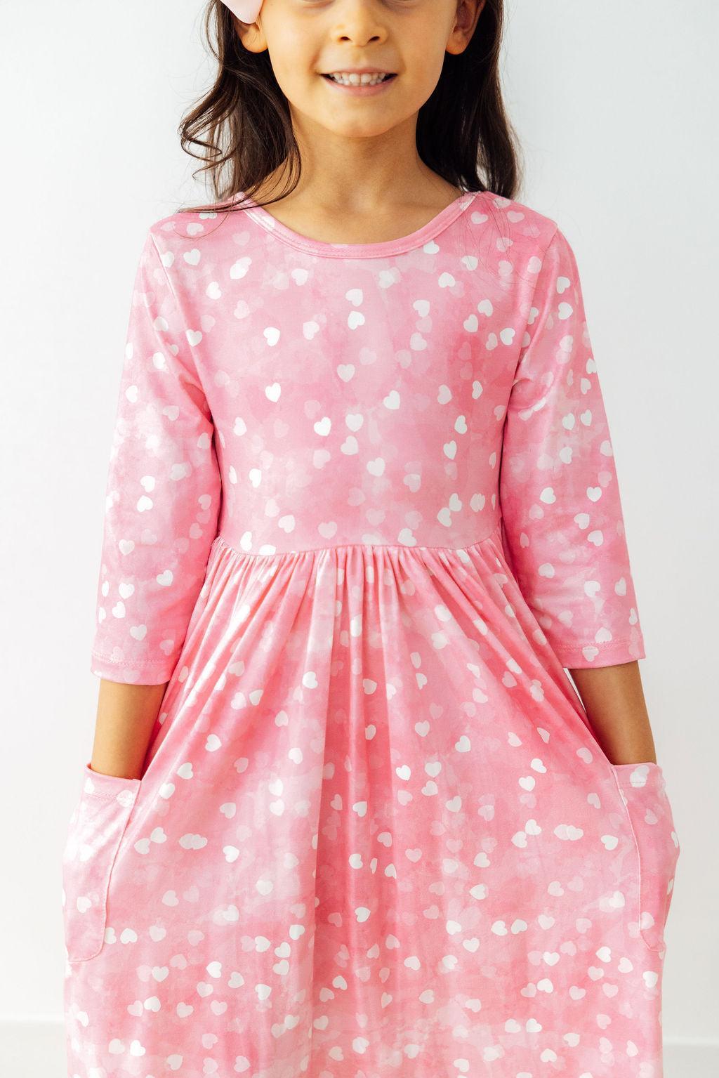 Shine Bright 3/4 Sleeve Pocket Twirl Dress by Mila & Rose ®