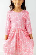 Shine Bright 3/4 Sleeve Pocket Twirl Dress by Mila & Rose ®