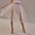 Short Soft White Tulle Skirt for Women , Flowy Mini Tulle Skirt, Bridal Party Skirt, Bachelorette Skirt by Bridal Port