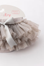SALE Silver Glitter Ruffle Tutu Bloomer by Mila & Rose ®