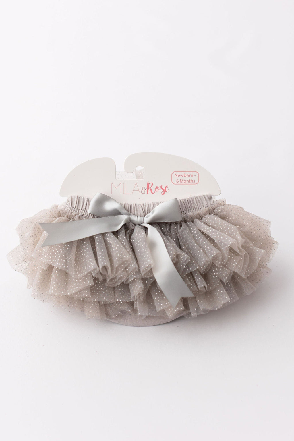 SALE Silver Glitter Ruffle Tutu Bloomer by Mila & Rose ®