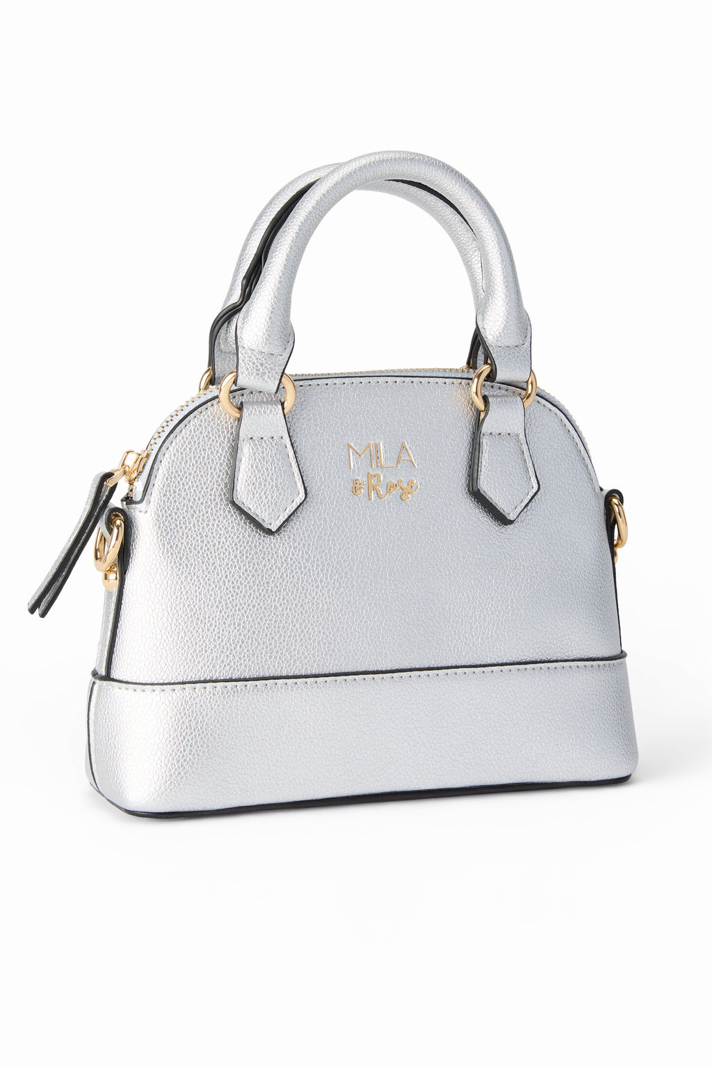 SALE Silver Metallic Girl's Crossbody Purse by Mila & Rose ®