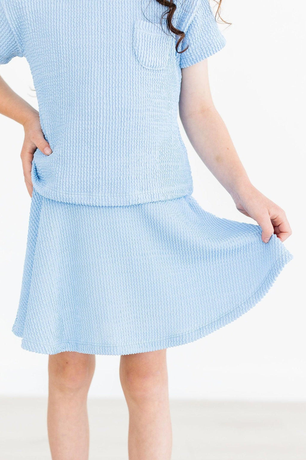 Sky Blue Scrunchy Twirl Skort by Mila & Rose ®