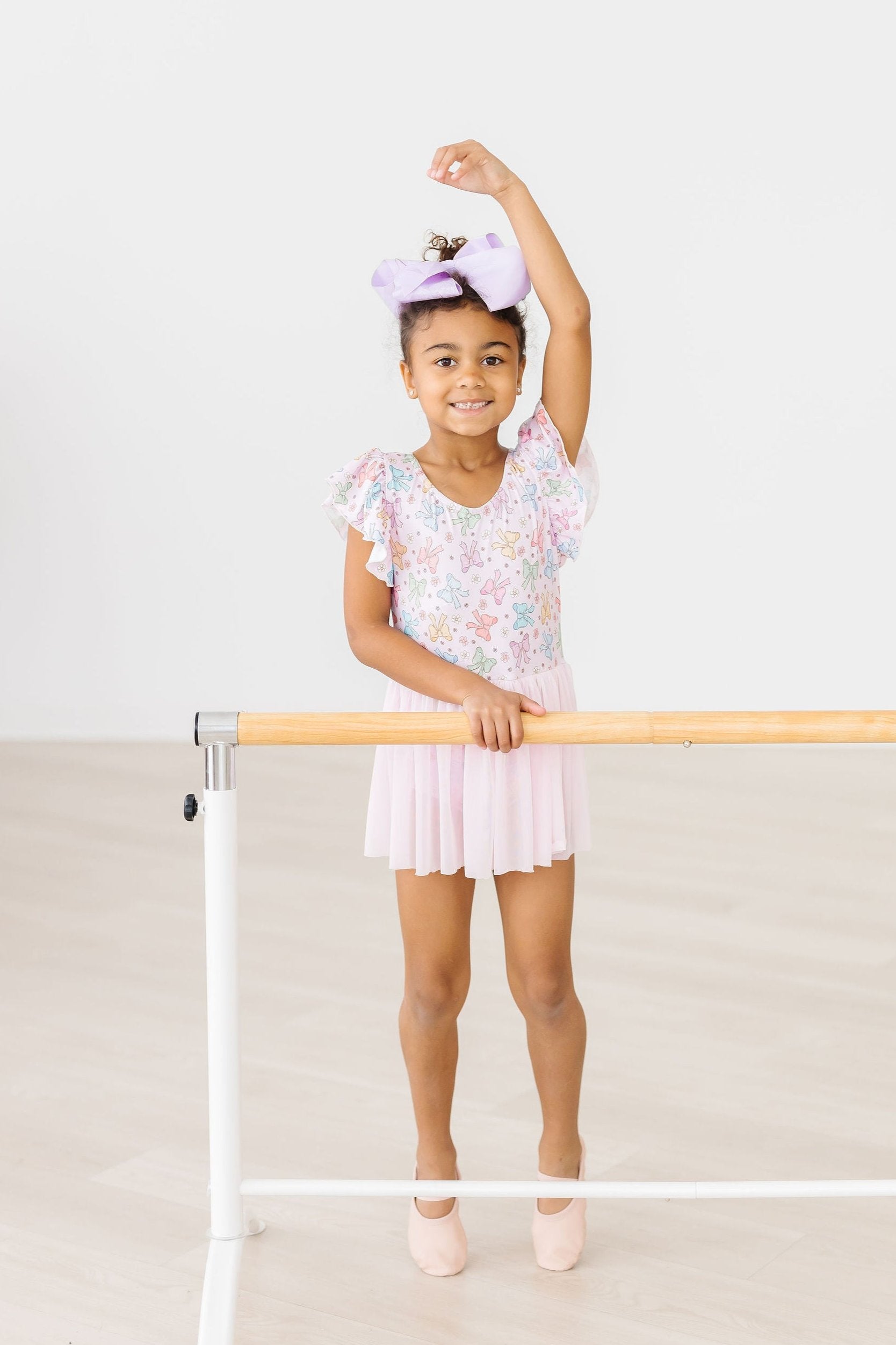 Springtime Bows S/S Twirl Leotard by Mila & Rose ®